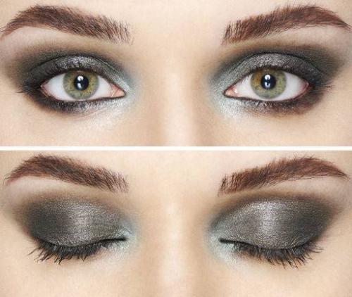 Макияж под блестящее платье. Как сделать макияж под серое платье?