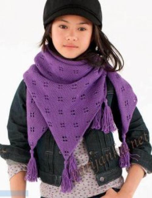 Связать шарф спицами ребенку. Связать шарф спицами для детей