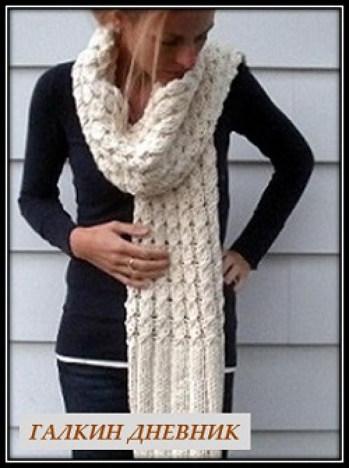 Красивый узор для шарфа спицами. Как связать шарф спицами и какой узор для шарфа выбрать