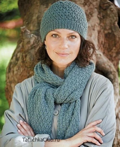 Вязать шарф спицами женский. Красивый узор для шарфа легко и просто