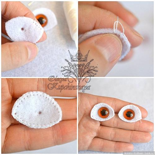 Как сделать глаза для вязаной куклы. Оформление глазок для вязаной куколки