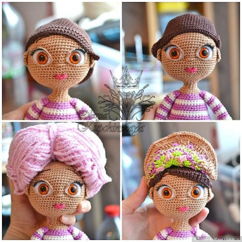 Как сделать глаза для вязаной куклы. Оформление глазок для вязаной куколки