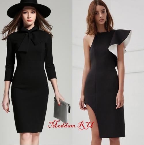 Вечерний образ в черном платье. Какие платья черного цвета будут в моде: футляр против Шанель (с фото)