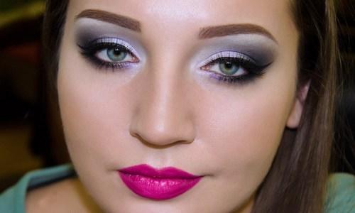 Макияж для полного лица с двойным подбородком. Под цвет глаз