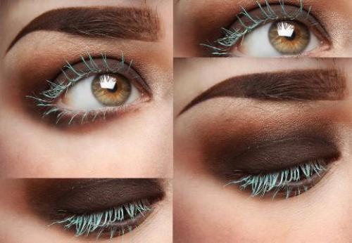 Темно зеленая тушь для ресниц. Зеленая тушь для ресниц в разных видах макияжа