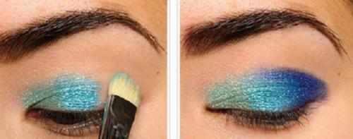 Вечерний макияж для карих глаз. Пошаговая инструкция макияжа глаз «Голубое сияние»