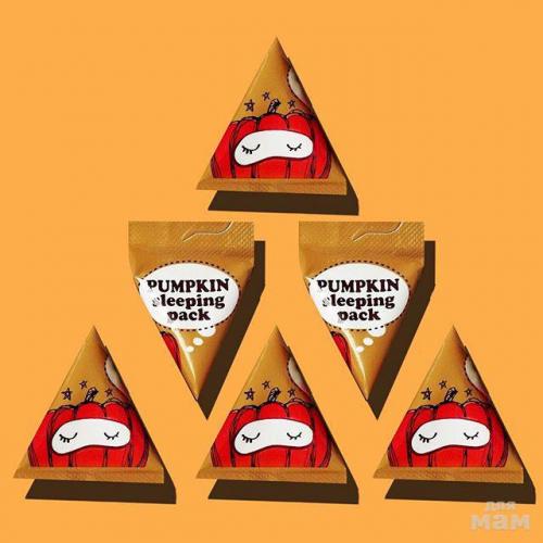 Тыквенная маска для лица корея. Ночная тыквенная маска для увлажнения и питания кожи лица во время сна-ТЫКОВКИ-ПИРАМИДКИ! ХИТ