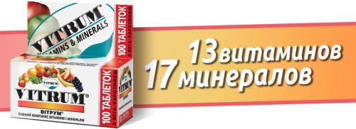 Витрум витамины. Витрум — витамины для взрослых