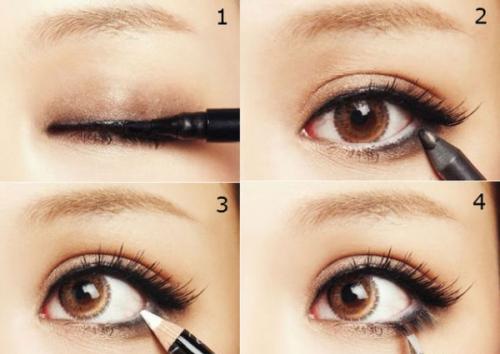 Форма глаз и макияж при опущенных уголках. Визуальное увеличение