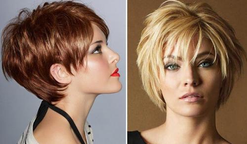 Короткие стрижки женские с челкой на бок для тонких волос. Способ 3: многослойные стрижки на тонкие волосы