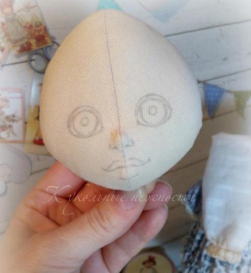 Как сделать рельефное лицо текстильной кукле. МК: объемное лицо для куклы