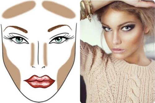 Макияж для круглого лица с голубыми глазами. Макияж для круглого лица шаг за шагом Фото 14 Макияж для круглого лица с голубыми глазами. Макияж для круглого лица шаг за шагом Фото 14