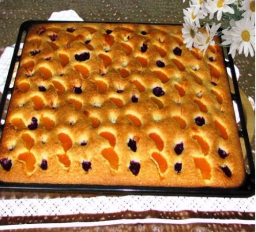 Постный пирог на минералке.