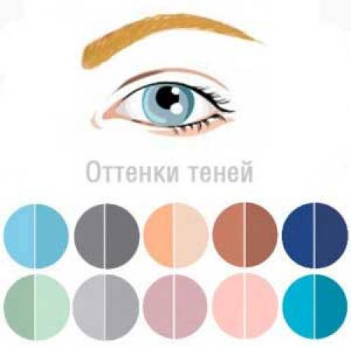 Цвет теней для серо-голубых глаз. Оттенки теней для серых и серо-голубых глаз