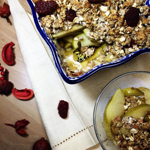 Овсяный крамбл диетический. Диетический яблочный крамбл