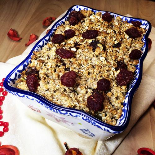 Овсяный крамбл диетический. Диетический яблочный крамбл