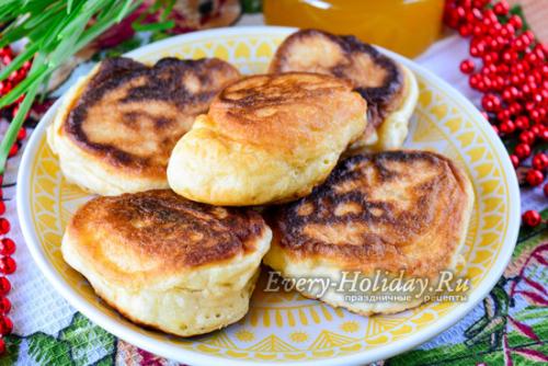 Пышные оладьи на ряженке