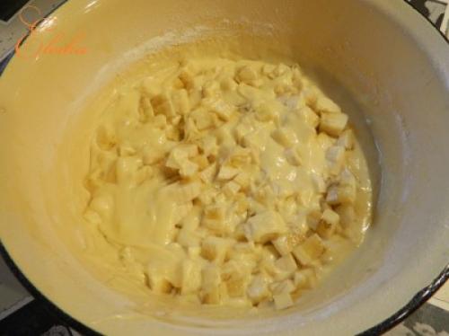 Банановый пирог с кремом