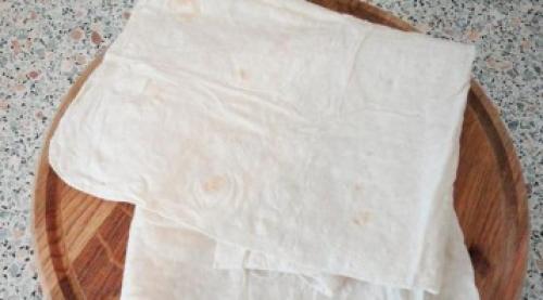 Быстрая закуска из лаваша к пиву. Закуска к пиву из лаваша