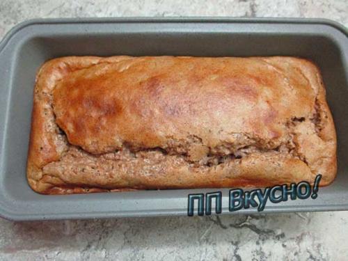 Банановый пирог ПП. Шоколадно-банановый бисквит без муки и сахара