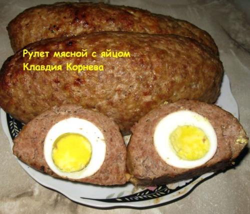 Куриный рулет с яйцом в духовке. Куриный рулет в духовке с яйцом рецепт с фото