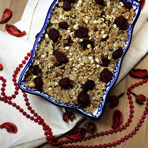 Овсяный крамбл диетический. Диетический яблочный крамбл