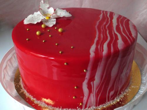 Как украсить красный БАРХАТ торт. Как можно украсить торт