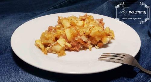 Крамбл яблочный веган. Рецепт яблочного крамбла для веганов и в Пост