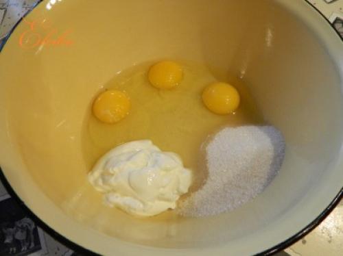 Банановый пирог с кремом