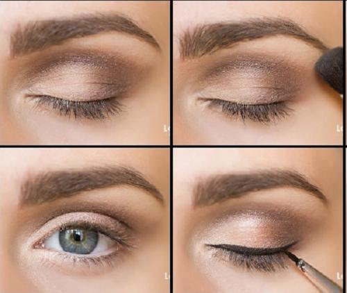 Макияж для голубых глаз повседневный. Идеи мейк-апа на каждый день