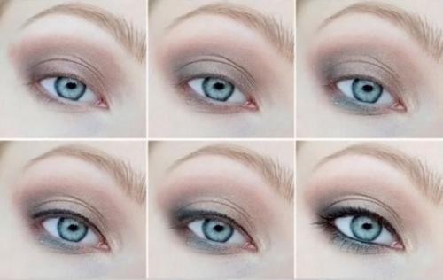 Макияж для голубых глаз повседневный. Идеи мейк-апа на каждый день