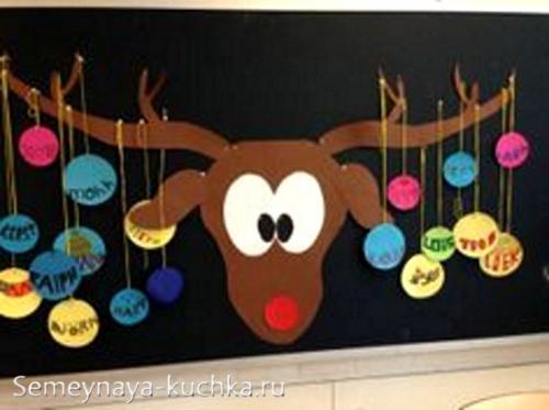 Как сделать оленя из картона на новый год. Для детей.