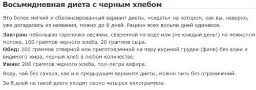 Диета на хлебе и воде. Только хлеб и вода – результаты диеты за месяц