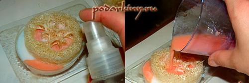 Мочалка с мылом внутри. Мыло с люфой — пошаговый мастер-класс