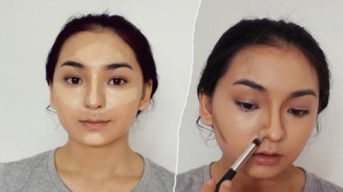 Контуринг лица сухой палеткой. Что такое контуринг