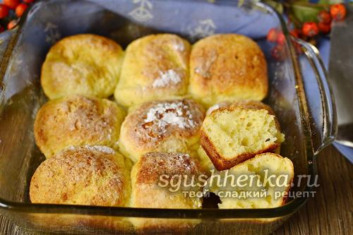 Творожные булочки, как пух за 5 минут. Быстрые булочки как пух за 5 минут