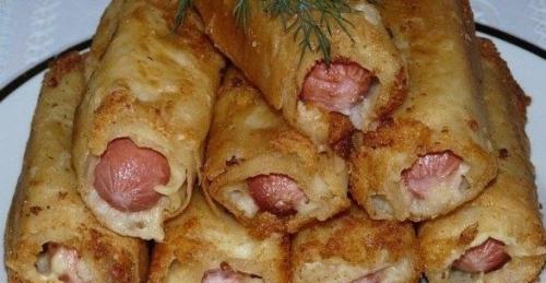 Сосиска в картофельном тесте на сковороде. Сосиски в картошке – пирожки с начинкой из обжаренного (испеченного) пюре