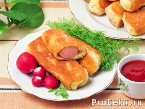 Жареные сосиски в тесте рецепт без дрожжей. Рецепт: сосиски в тесте на сковороде без дрожжей