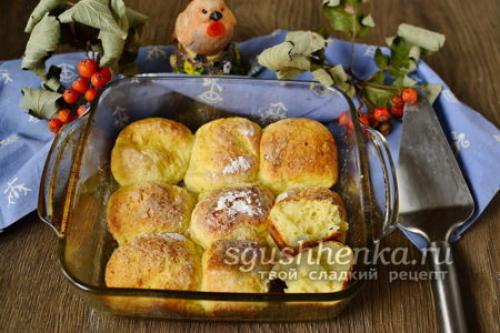 Творожные булочки, как пух за 5 минут. Быстрые булочки как пух за 5 минут