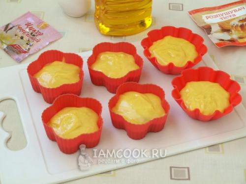 Рецепт кексов на сметане. Кексы на сметане в силиконовых формочках