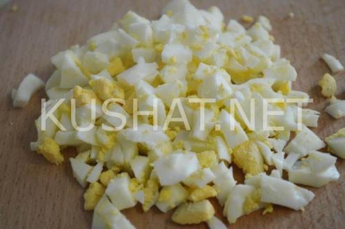 Салат с ветчиной и горошком. Салат с ветчиной, горошком и зеленым луком. Пошаговый рецепт с фото