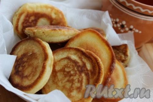 Пышные оладьи на сметане