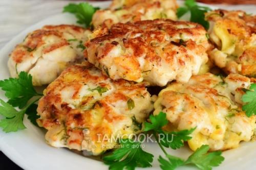 Котлеты из куриной грудке с сыром. Рубленные котлеты из куриной грудки с сыром