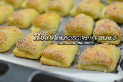 Творожное Печенье ушки. пошаговый рецепт с фото