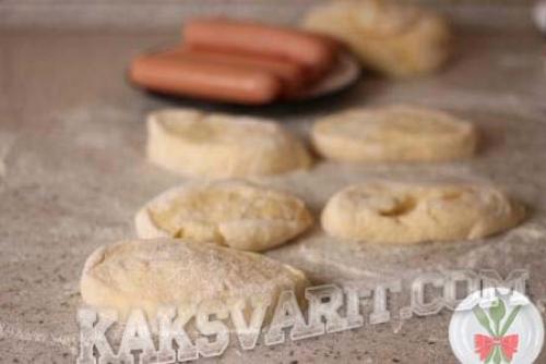 Бездрожжевое тесто для сосисок в тесте. Сосиски в тесте из бездрожжевого теста