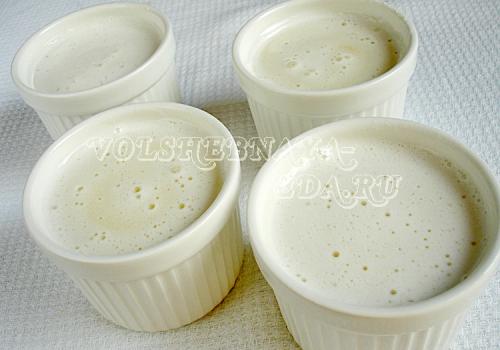 Бланманже. Ингредиенты к рецепту