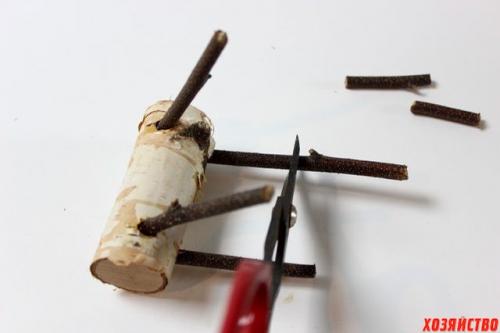 Олень из веток. Сказочные олени из березовых веток к Новому году. Мастер-класс