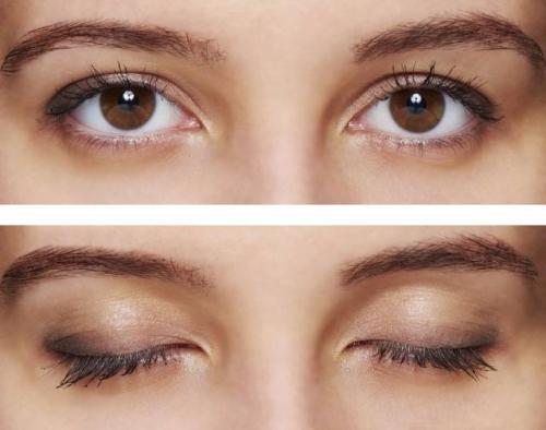 Естественный макияж для карих глаз. Макияж для светло-карих глаз