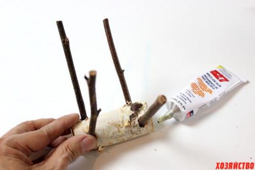 Олень из веток. Сказочные олени из березовых веток к Новому году. Мастер-класс