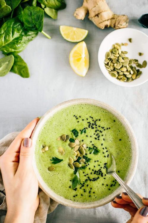 Сыроедческие супы. Сыроедческий Шпинатный Суп